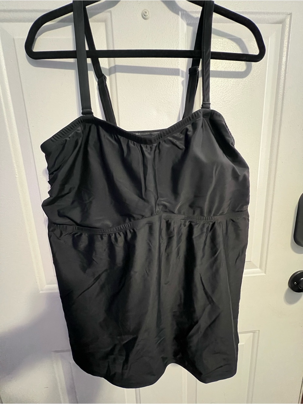 torrid Black Swim Tank with Adjustable Straps